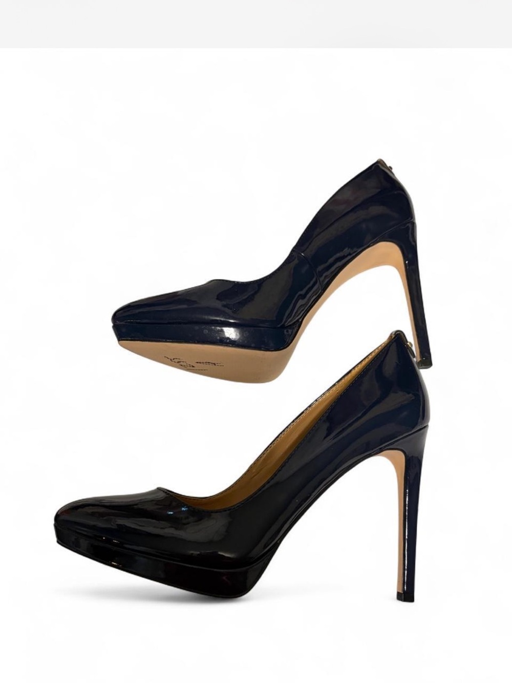 Calvin Klein navy Patent High Heel Pumps